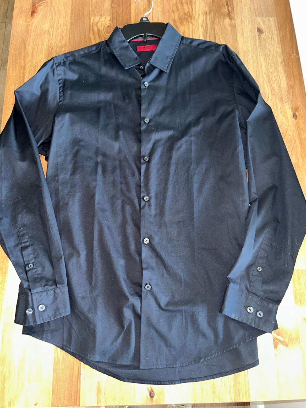 Alfani Men's Black Long-Sleeve Dress Shirt
